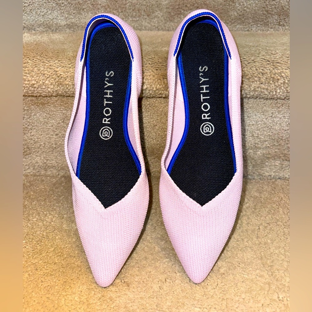 Rothy’s The Point in Blush Pink size 11
